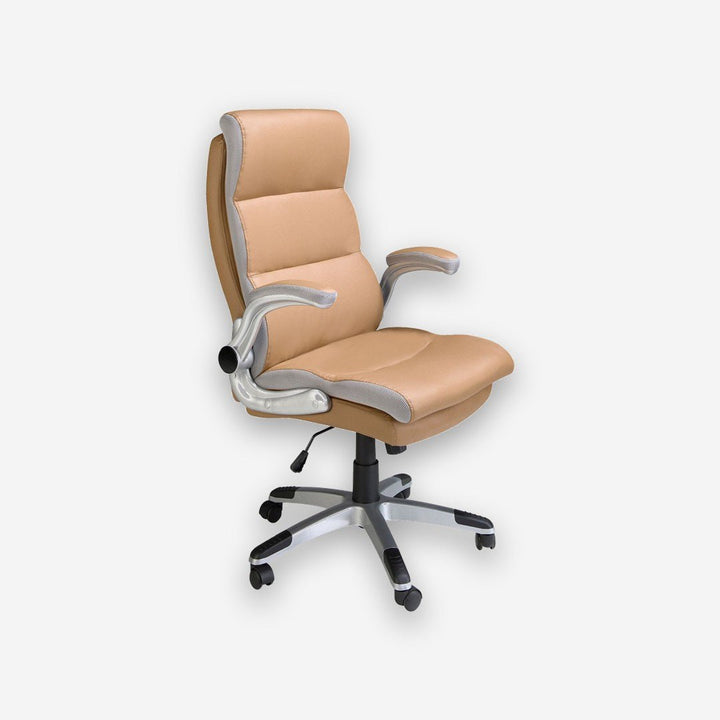 Silla oficina giratoria polipiel marrón - Silla - El Workshop-Marrã³N