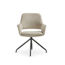 Silla tapizada en tela beige, 62 cm, foto de producto (4)