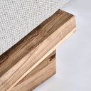 Sillón 90 x 102 x 78 cm – Crudo / Polipropileno reciclado y madera de teca reciclada – detalle