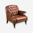 Sillón Chester piel marrón coñac - Sillón - El Workshop-