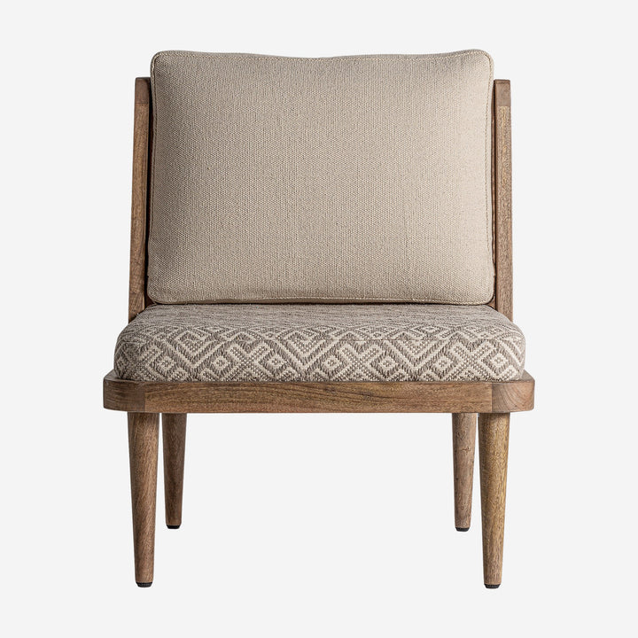 Sillón de madera de abedul en color marrón