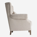 Sillón de madera de fresno y poliéster en color marrón 108 x 93 x 109 cm
