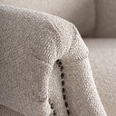 Sillón de madera de fresno y poliéster en color marrón 108 x 93 x 109 cm – detalle