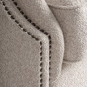 Sillón de madera de fresno y poliéster en color marrón 108 x 93 x 109 cm – detalle