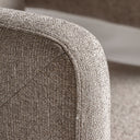 Sillón de madera de fresno y poliéster en color marrón 68 x 65 x 76 cm – detalle