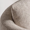 Sillón de madera de fresno y poliéster en color marrón 68 x 65 x 76 cm – detalle