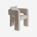 Sillón de madera de fresno y poliéster en color marrón 68 x 65 x 76 cm