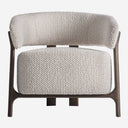 Sillón de madera de fresno y poliéster en color marrón 73 x 69 x 67 cm