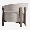 Sillón de madera de fresno y poliéster en color marrón 73 x 69 x 67 cm