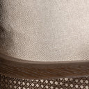 Sillón de madera de fresno y poliéster en color marrón 74 x 82 x 88 cm – detalle