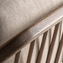 Sillón de madera de fresno y poliéster en color marrón 74 x 82 x 88 cm – detalle