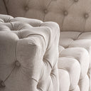 Sillón de madera de fresno y poliéster en color negro 118 x 92 x 72 cm – detalle