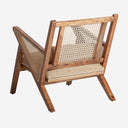 Sillón de madera de mango y algodón en color marrón 61 x 82 x 73 cm