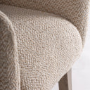 Sillón de madera de mango y algodón en color marrón 73 x 79 x 75 cm – detalle