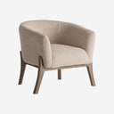 Sillón de madera de mango y algodón en color marrón 73 x 79 x 75 cm