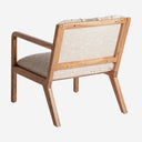 Sillón de madera de mango y algodón en color marrón claro natural