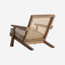 Sillón de madera de mango y MDF en color marrón 65 x 90 x 68 cm