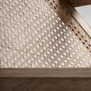 Sillón de madera de mango y MDF en color marrón 65 x 90 x 68 cm – detalle