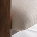 Sillón de madera de mango y MDF en color marrón 79 x 78 x 82 cm – detalle