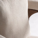 Sillón de madera de mango y MDF en color marrón 79 x 78 x 82 cm – detalle