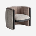 Sillón de madera de pino y poliéster