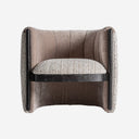 Sillón de madera de pino y poliéster