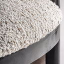 Sillón de madera de pino y poliéster – detalle