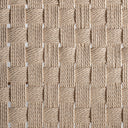 Sillón de madera de roble y cuerda en color marrón 67 x 82 x 80 cm – detalle