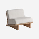Sillón de madera de roble y cuerda en color marrón 67 x 82 x 80 cm