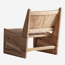 Sillón de madera de teca en color marrón