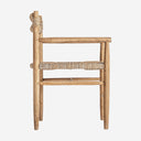 Sillón de madera de teca en color marrón claro 57 x 55 x 80 cm (pack de 2)