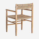Sillón de madera de teca en color marrón claro 57 x 55 x 80 cm (pack de 2)
