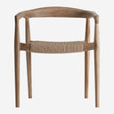 Sillón de madera de teca en color marrón claro 59 x 53 x 74 cm (pack de 2)