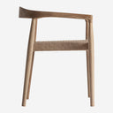 Sillón de madera de teca en color marrón claro 59 x 53 x 74 cm (pack de 2)