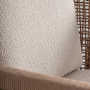 Sillón de madera de teca reciclada en color marrón 85 x 94 x 70 cm – detalle