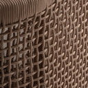 Sillón de madera de teca reciclada en color marrón 85 x 94 x 70 cm – detalle