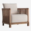 Sillón de madera de teca reciclada en color marrón 85 x 94 x 70 cm