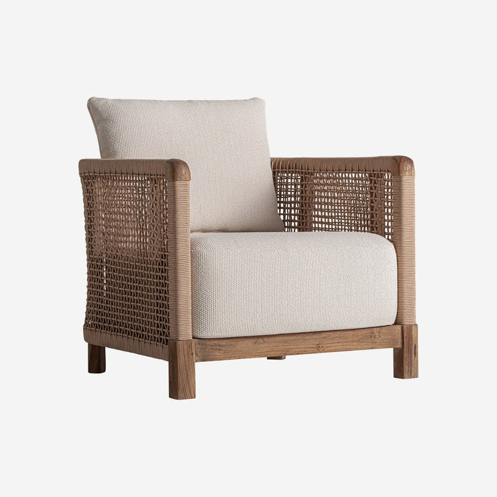 Sillón de madera de teca reciclada en color marrón 85 x 94 x 70 cm