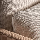 Sillón de madera de teca reciclada en color marrón natural – detalle