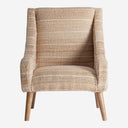 Sillón de yute y algodón en color beige