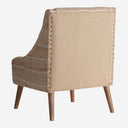 Sillón de yute y algodón en color beige