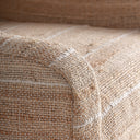 Sillón de yute y algodón en color beige – detalle