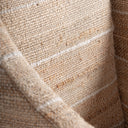 Sillón de yute y algodón en color beige – detalle