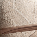 Sillón de yute y madera de mango en tonos marrones – detalle