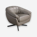 Sillón giratorio piel gris - Sillón - El Workshop-