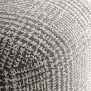 Sillón giratorio tapizado en poliéster en color gris jaspeado – detalle