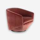 Sillón giratorio terciopelo melocotón - Sillón - El Workshop-