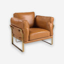 Sillón piel camel - Sillón - El Workshop-