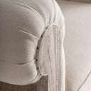 Sillón tapizado en poliéster 113 x 89 x 77 cm – Marrón – detalle