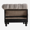 Sillón tapizado en poliéster 113 x 89 x 77 cm
